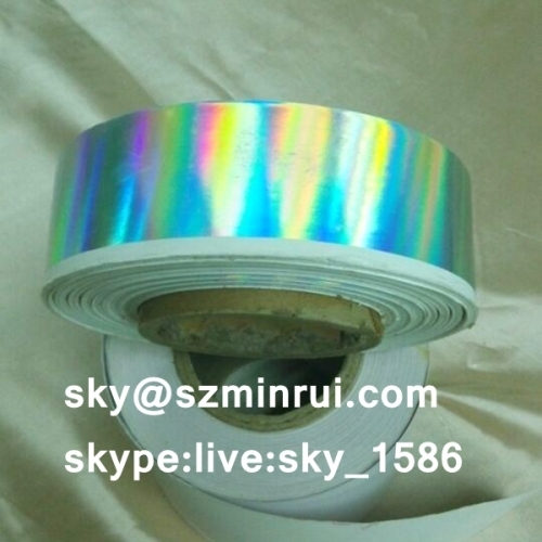 Plain Self Destructible Holographic Paper Vinyl Roll for Kinds Security Eggshell Stickers