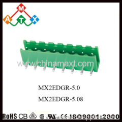 5.08mm standard open end Horizontal PCB Pluggable male Headers terminal contact