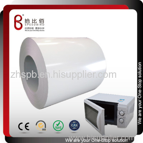 CHINA superior quality Pre coated Steel for MICROWAVE OVEN CABINET