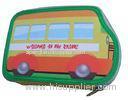 Fashionable Car Shaped Two Zipper Pencil Case Bag Box Pouch Microfiber