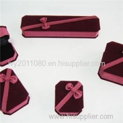 Five Pcs Velvet Jewelry Box Set