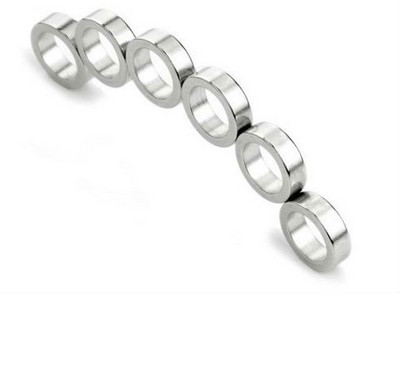 Ring shape coated Zn permanent 8000 gauss neodymium magnets