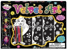 Coloring velvet poster set