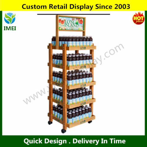 wood fruit display rack