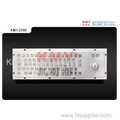 Waterproof IP65 Stainless Steel Metal Kiosk Keyboard with Trackball (KMY)