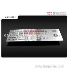 Stainless Steel Metal Keyboard with Trackball (KMY)