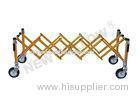 Aluminum Alloy Church X - Frame Telescopic Funeral Trolley With Wheel