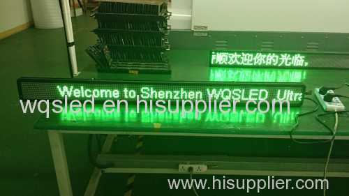 P4.8 single green slim led signs