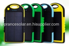 5000mAh dual USB portable solar panel battery charger power bank