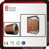 Wood grain PVC laminated steel sheet used to manufacture elevator ceiling panel