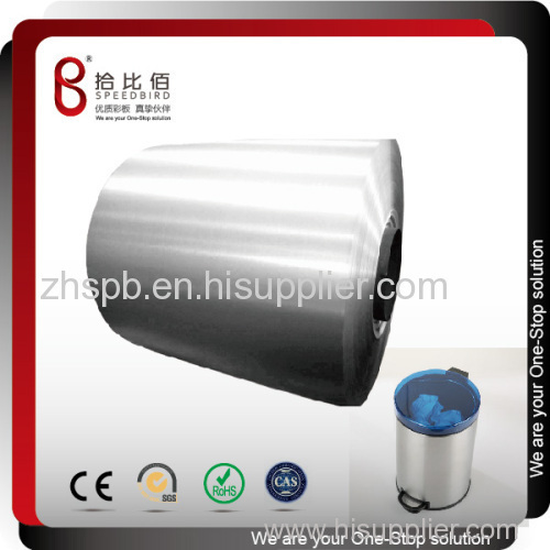 White Electronic trash can Stainless steel PCM