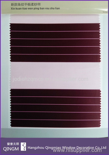 Stripe Pattern Manual Window Zebra Blind With Double Layer Day Night Fabric