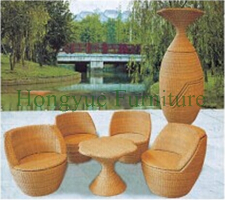 Outdoor wicker table chair furniture set sale
