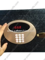 YOSEC Electronic motorized safe for hotel guestroom with inside LED light and backlight keypad