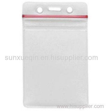 Wholesales Clear Waterproof PVC Badge ID Name Card Holders ,badge card pouch 