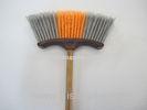 Durable Plastic Brooms Curved End Scrub Brush PVC Sweeping Brooms stiff bristle