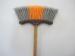 Durable Plastic Brooms Curved End Scrub Brush PVC Sweeping Brooms stiff bristle