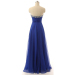 ALBIZIA Royal Blue Sweetheart A-line Floor Length Chiffon Bridesmaid Dresses