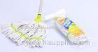OEM Easy Cleaning Cotton Mop / PVC Coated Wood Handle house cleaning mop