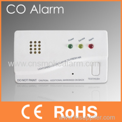 Battery operated carbon monoxide detector