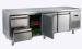 Counter Depth Reach In Refrigerator Freezer With Two Drawers / Three Doors