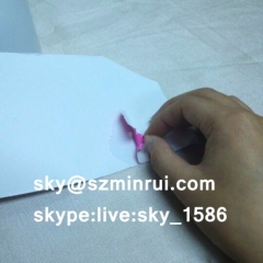 Factory Sale Strong Adhesive Invisible Cover Destructible Label Paper with Inside Color