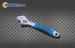 Drop Forged Steel Satin Chrome Plated 2 - Tone Grip Metric Scale 6 Inch Adjustable Wrench Spanner