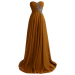 ALBIZIA Brown Beading Sweetheart Chiffon A-line Bridesmaid Dresses