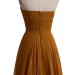 ALBIZIA Brown Beading Sweetheart Chiffon A-line Bridesmaid Dresses