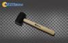 Construction Hand Tools Black Head Rubber Mallet Hammer With Wooden Handle 8OZ - 32OZ