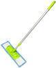 Green Flat Clean Twist Mop For Mopping Floor Dust Glass With 48 Inch Aluminum Handle