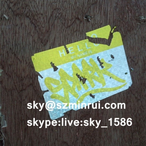 Matte White Adhesive A4 Destructible Stickers Eggshell Paper Sticker for Warranty