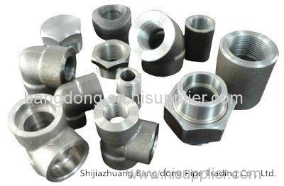 forged b16.11 fittings elbow tee