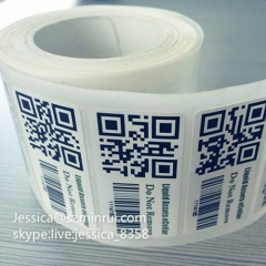 Custom QR Code Sticker Anti-counterfeit Label Barcode Security QR Code Label Paper Permanent Adhesive Sticker