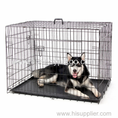 Small Size Dog metal cage with plate