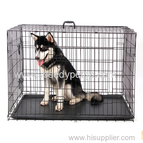 Small Size Dog metal cage with plate