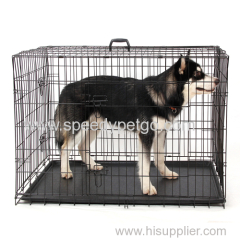 Small Size Dog metal cage with plate