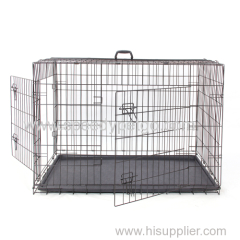 Small Size Dog metal cage with plate