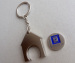 custom zinc alloy metal trolley coin holder token keychain 1