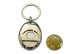 custom zinc alloy metal trolley coin holder token keychain 2