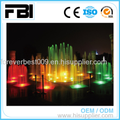 Colorful muisc dancing fountain round