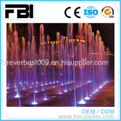 large outdoor colorful music dancing fountain oudoor foutain water features