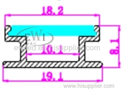 H style aluminium profile led lighting for flooring lighting