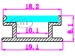 H style aluminium profile led lighting for flooring lighting