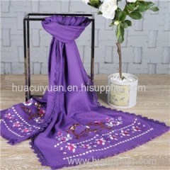 Custom Embroidery Wool Scarves