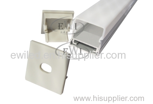 Square profile led strip plastic cover for ceiling or pendant lamp