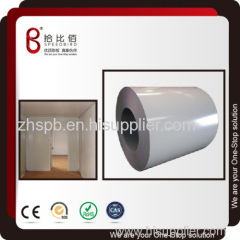 SPEEDBIRD white coated steel roll for waste container