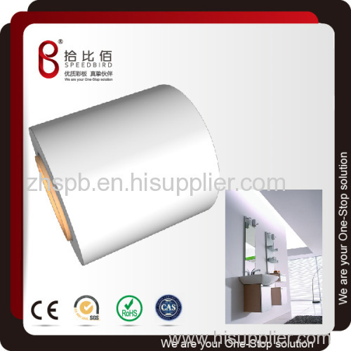 Decoration high gloss pvc laminated metal bathroom wall steel sheet