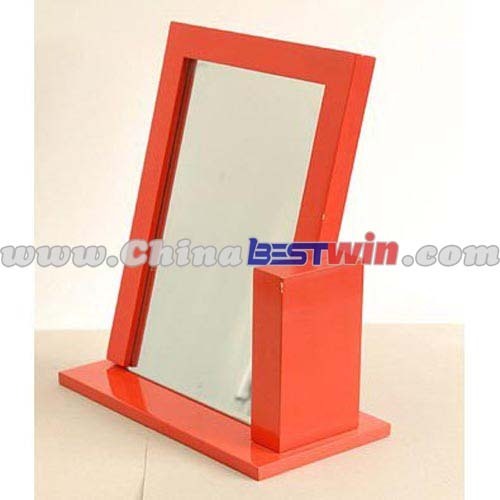 Wooden Desktop Cosmetic Mirror