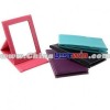 Foldable Single Side Square Desktop Compact Mirror with PU Cover